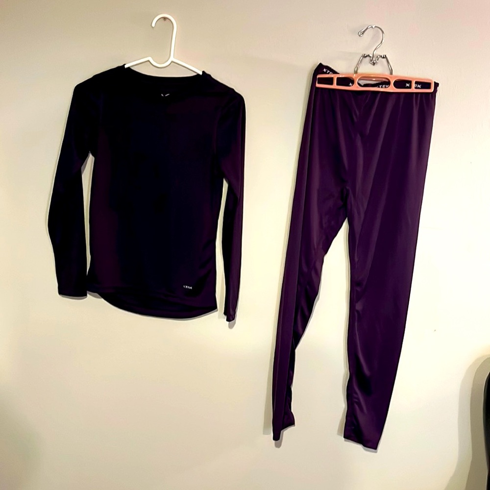X tek purple long John set. Too size s bottom‎ size m